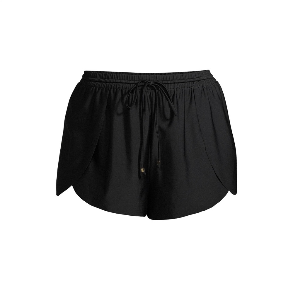 Time and Tru Plus Size Leaf Side Swim Shorts